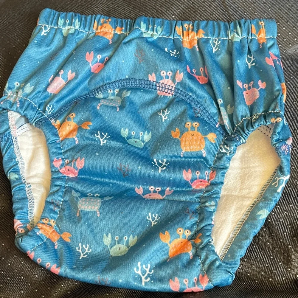 NWOT Colorful Crab Print Kids Training Pants